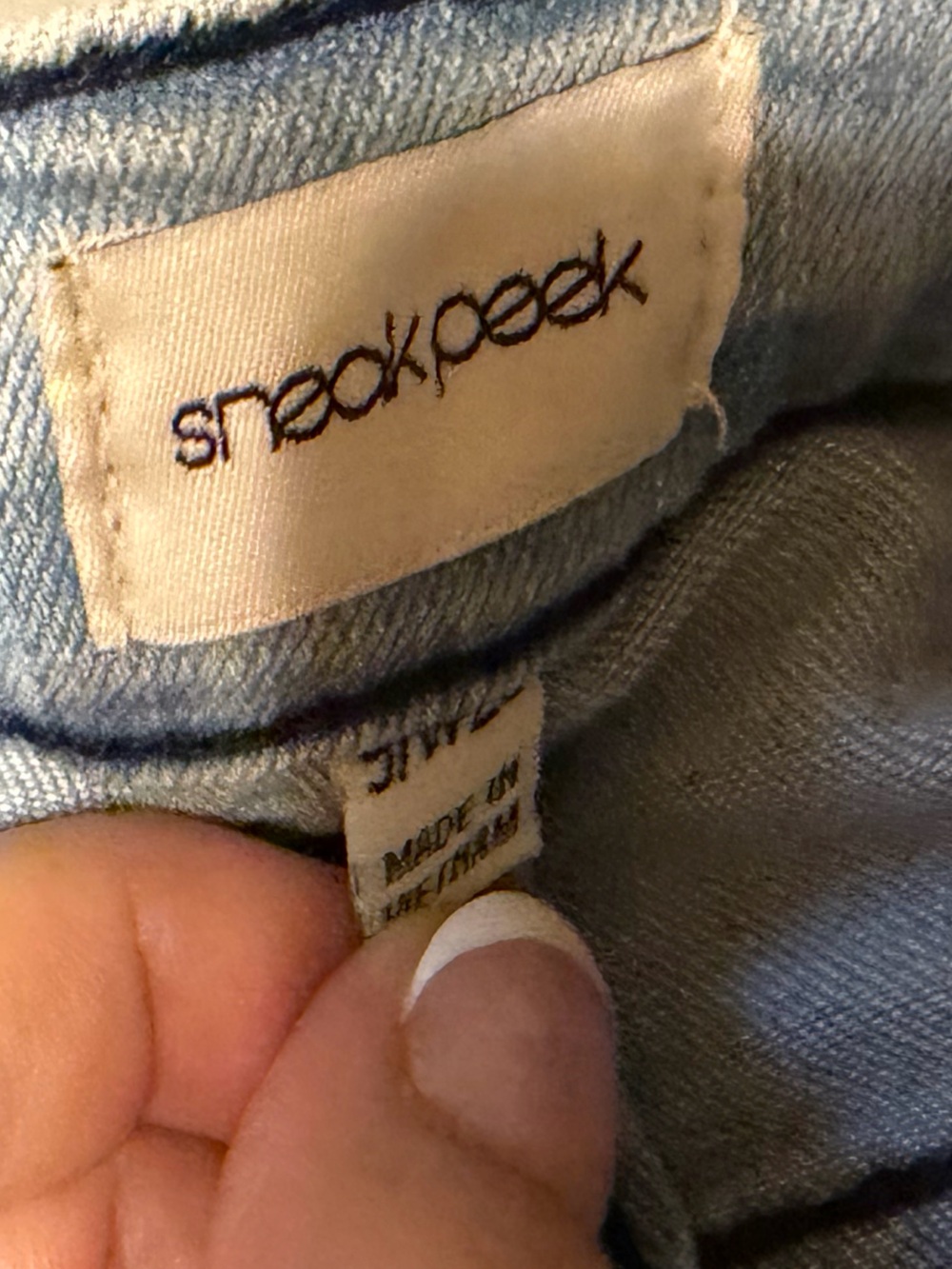 Sneak Peek high-rise cropped denim skinny jeans  new 29w/9 - Picture 5 of 8